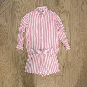 Old Navy Linen Striped Set